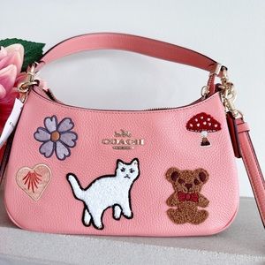NWT Coach Teri Shoulder Bag With Creature Patches CC420.